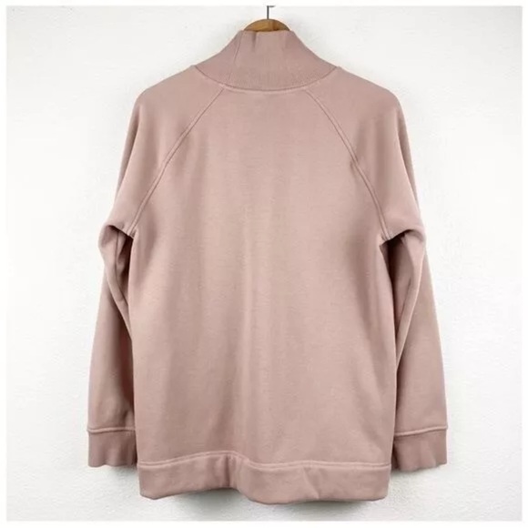 Athleta Cozy Karma Side Zip Funnel Neck in Dogwood Mauve - Picture 7 of 15